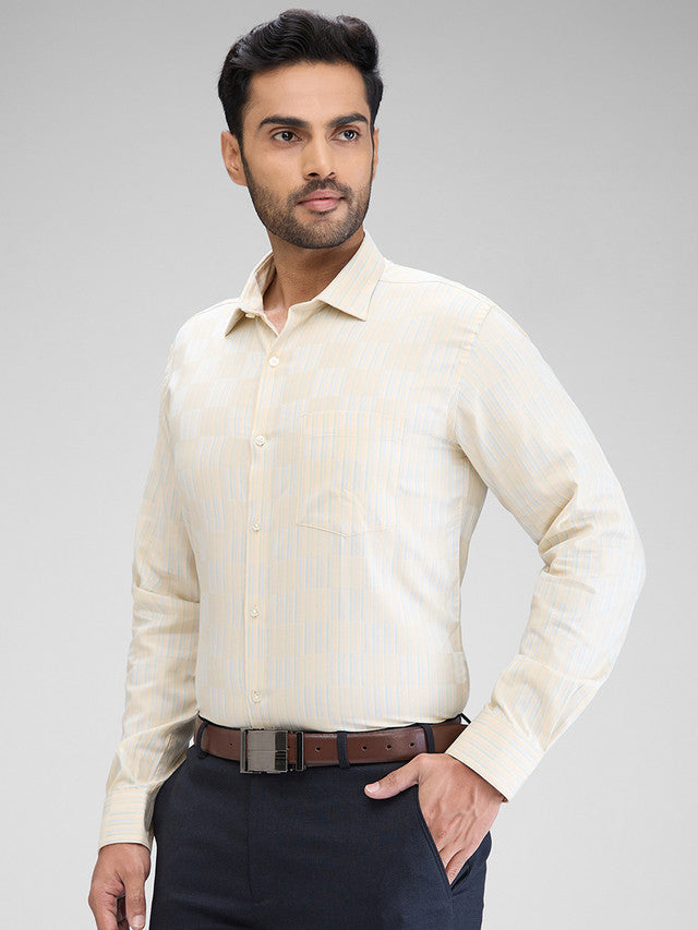 Park Avenue Beige Formal Shirt