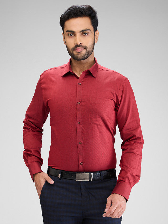 Park Avenue Red Formal Shirt