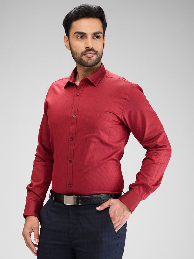 Park Avenue Red Formal Shirt