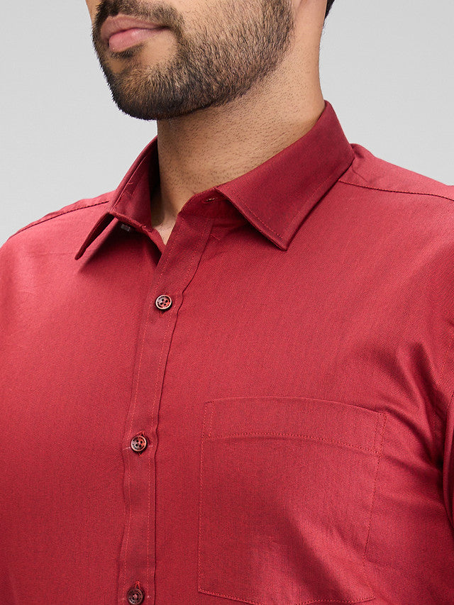 Park Avenue Red Formal Shirt