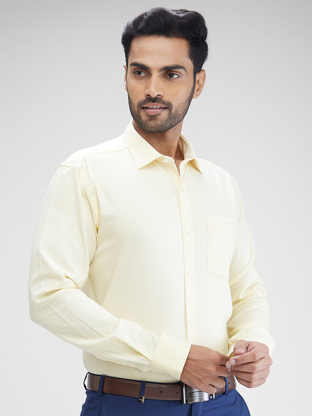 Park Avenue Yellow Formal Shirt