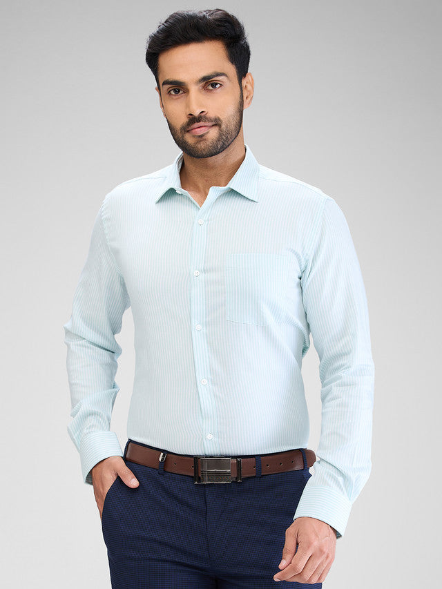 Park Avenue Green Formal Shirt