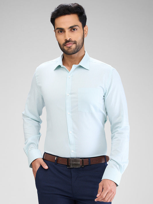 Park Avenue Green Formal Shirt