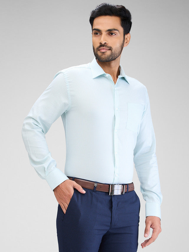 Park Avenue Green Formal Shirt