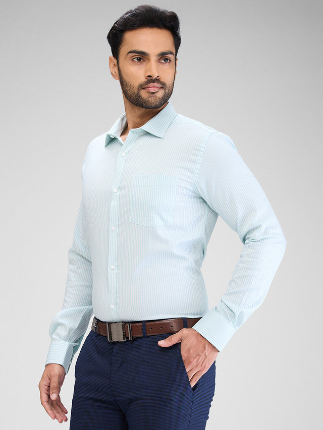 Park Avenue Green Formal Shirt