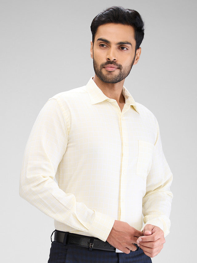 Park Avenue Yellow Formal Shirt