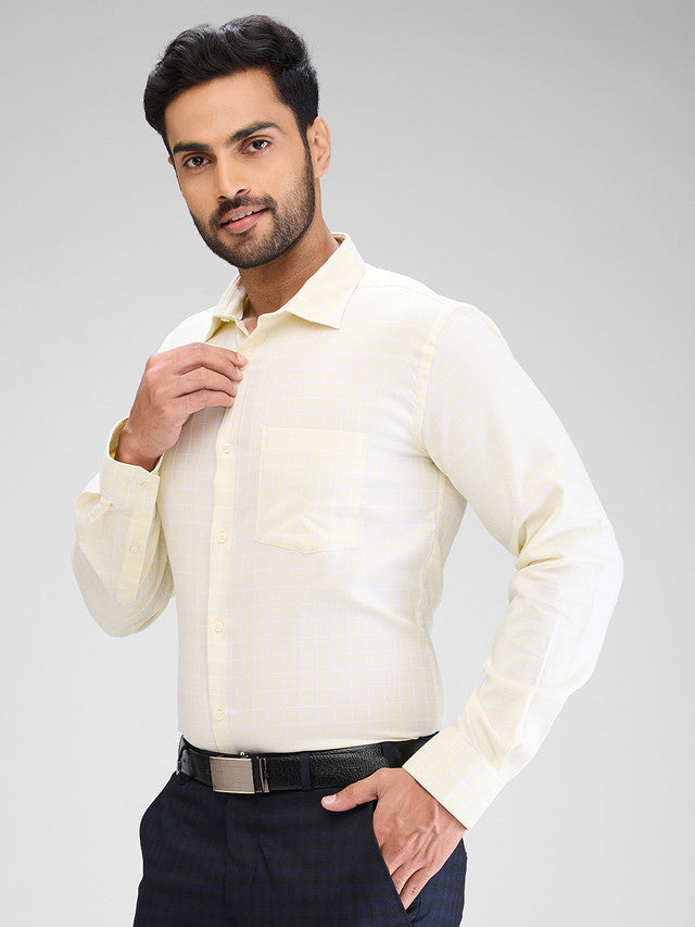 Park Avenue Yellow Formal Shirt