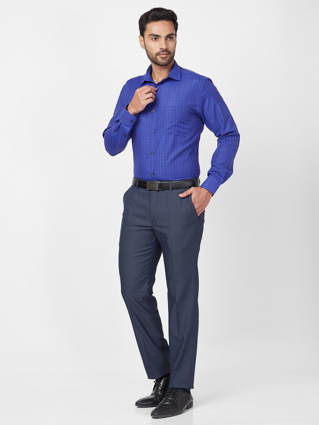 Park Avenue Blue Formal Shirt