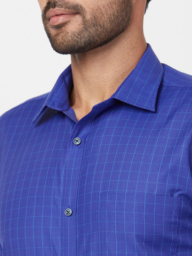 Park Avenue Blue Formal Shirt