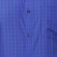 Park Avenue Blue Checks Slim Fit Cotton Blend Formal Shirt