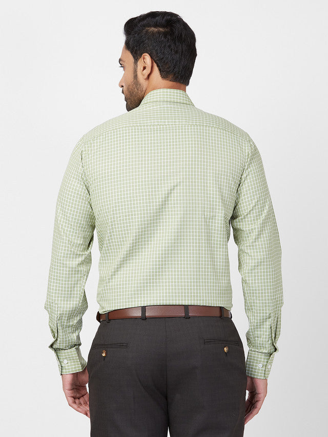 Park Avenue Green Formal Shirt