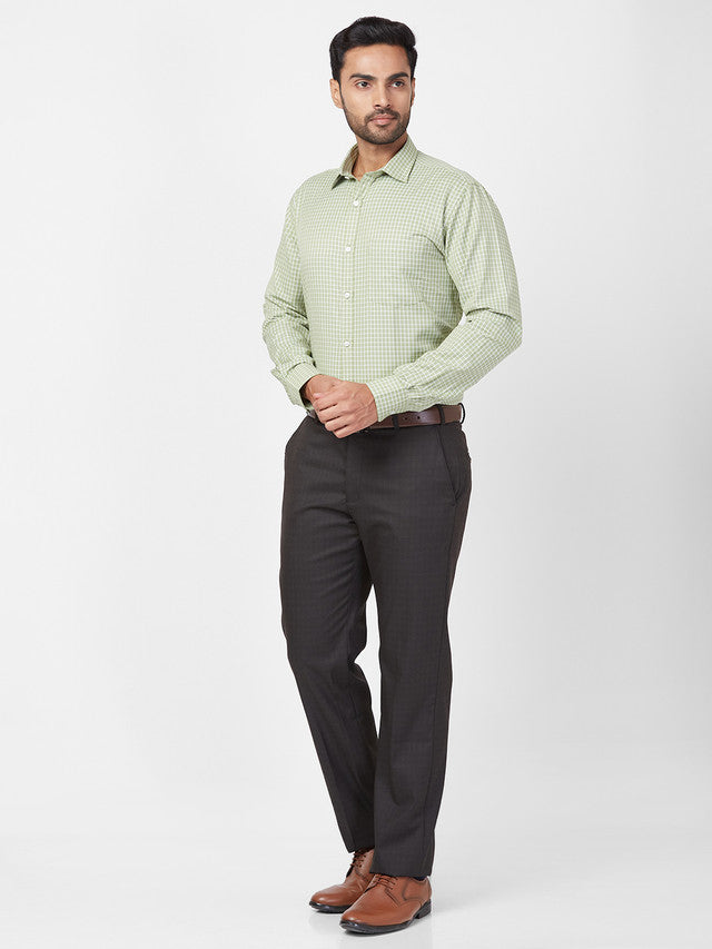 Park Avenue Green Formal Shirt