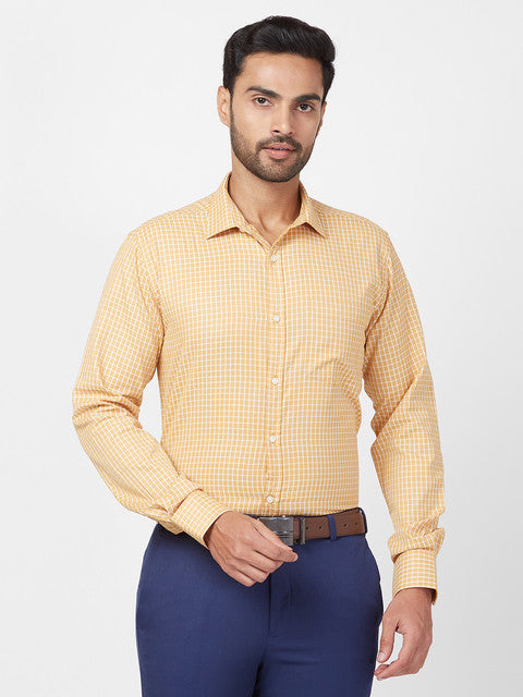 Park Avenue Yellow Formal Shirt