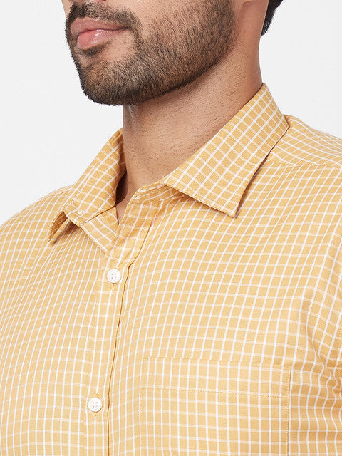 Park Avenue Yellow Formal Shirt