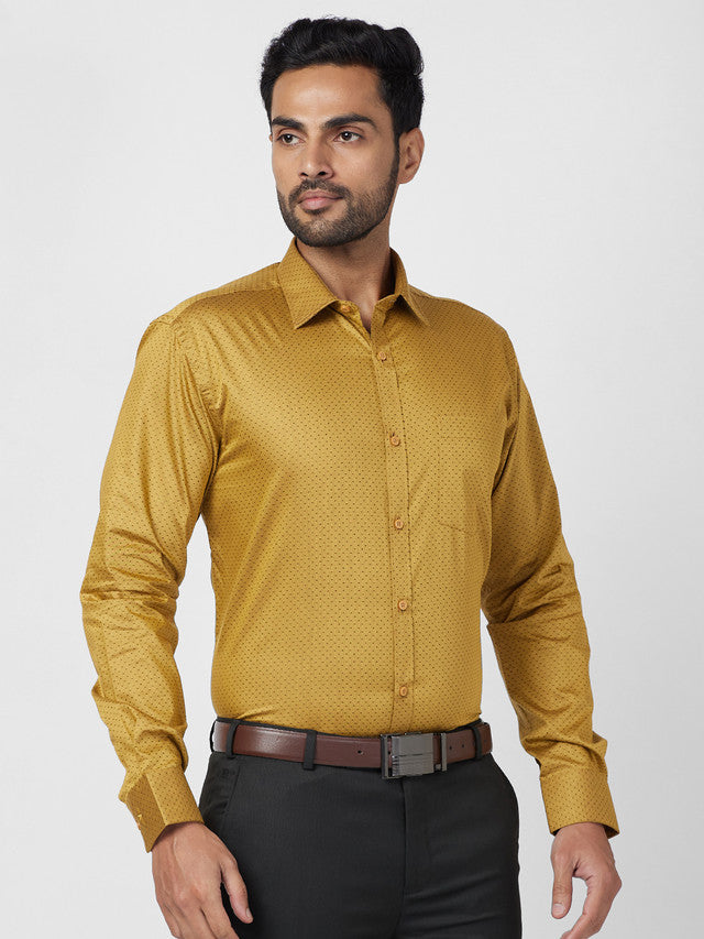 Park Avenue Beige Formal Shirt