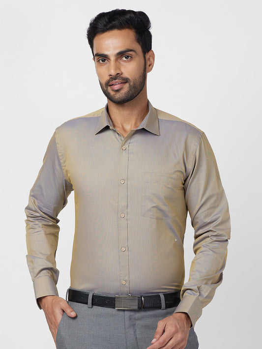 Park Avenue Yellow Formal Shirt