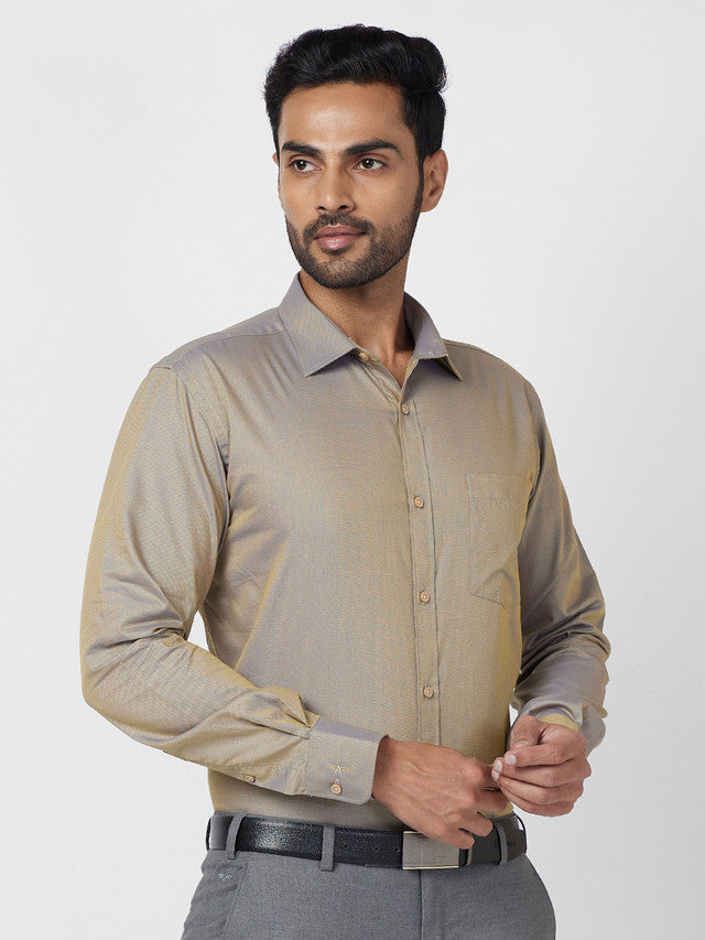 Park Avenue Yellow Formal Shirt