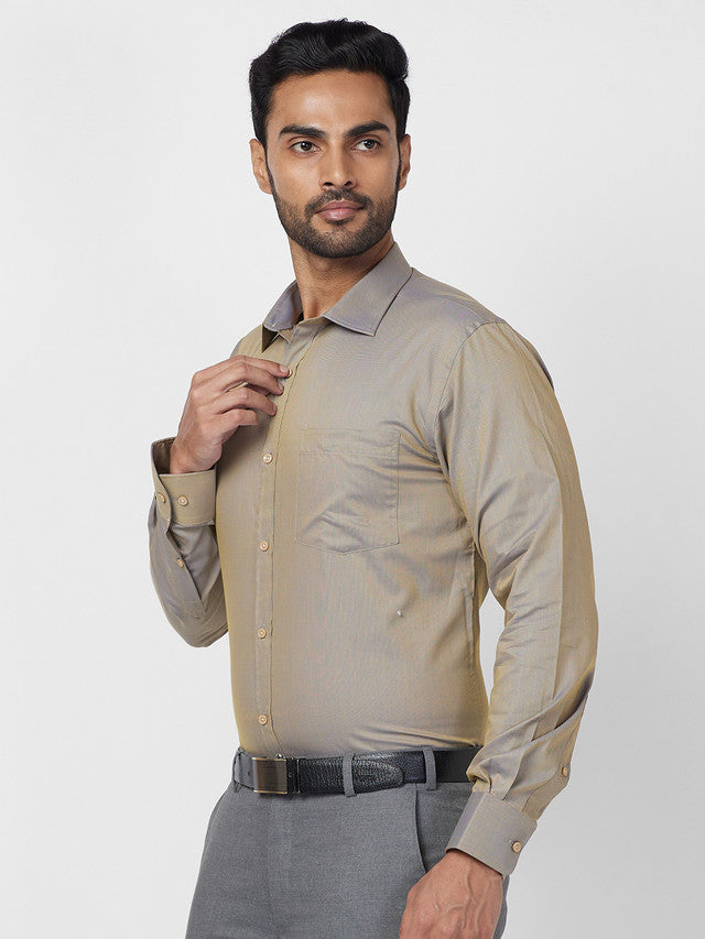 Park Avenue Yellow Formal Shirt