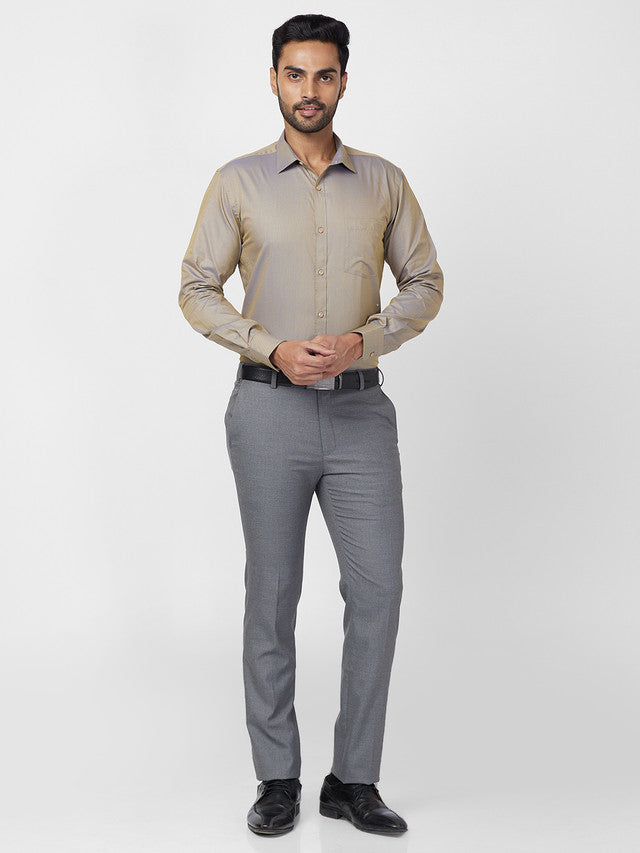 Park Avenue Yellow Formal Shirt