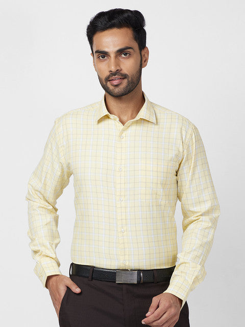 Park Avenue Yellow Formal Shirt