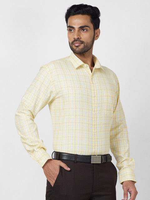 Park Avenue Yellow Formal Shirt