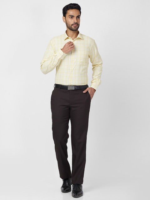 Park Avenue Yellow Formal Shirt