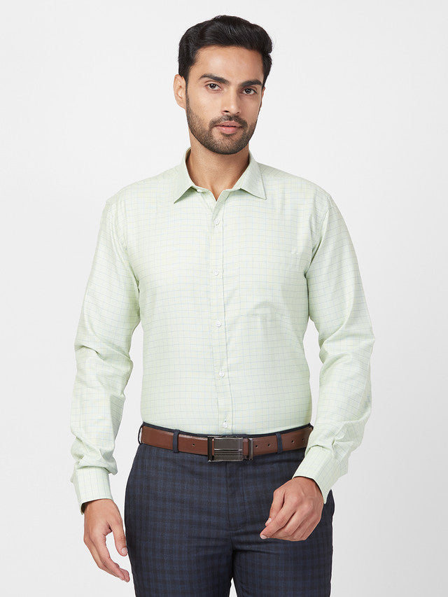 Park Avenue Green Formal Shirt