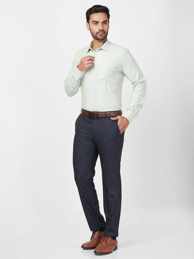 Park Avenue Green Formal Shirt