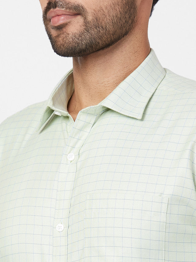 Park Avenue Green Formal Shirt