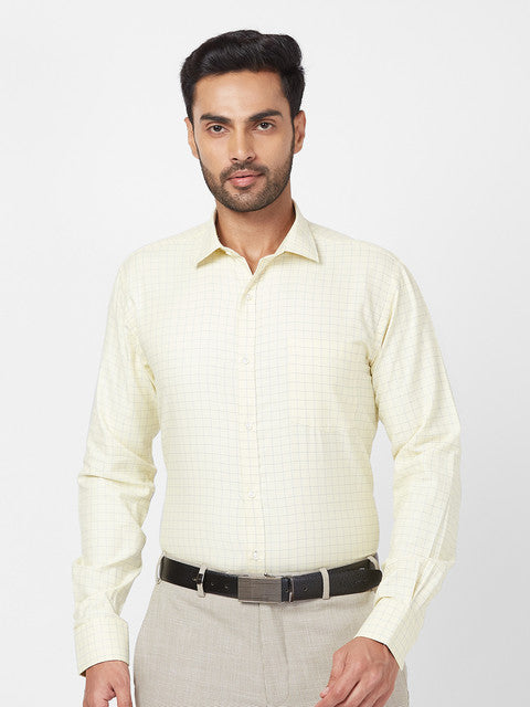 Park Avenue Yellow Formal Shirt