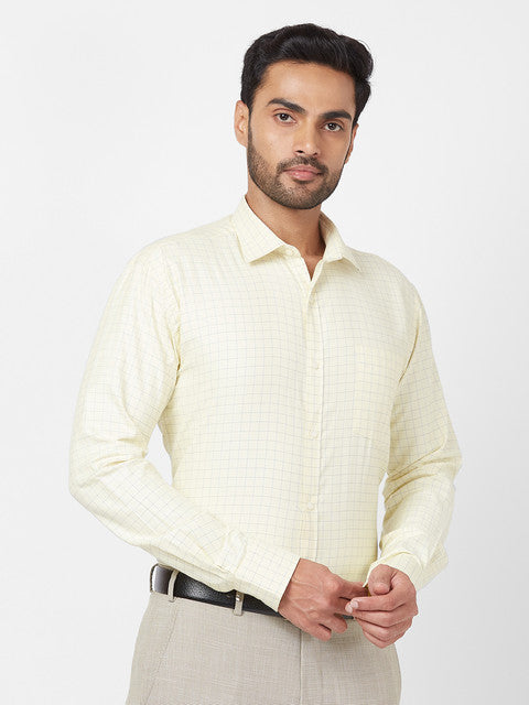 Park Avenue Yellow Formal Shirt