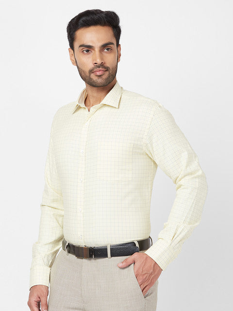 Park Avenue Yellow Formal Shirt