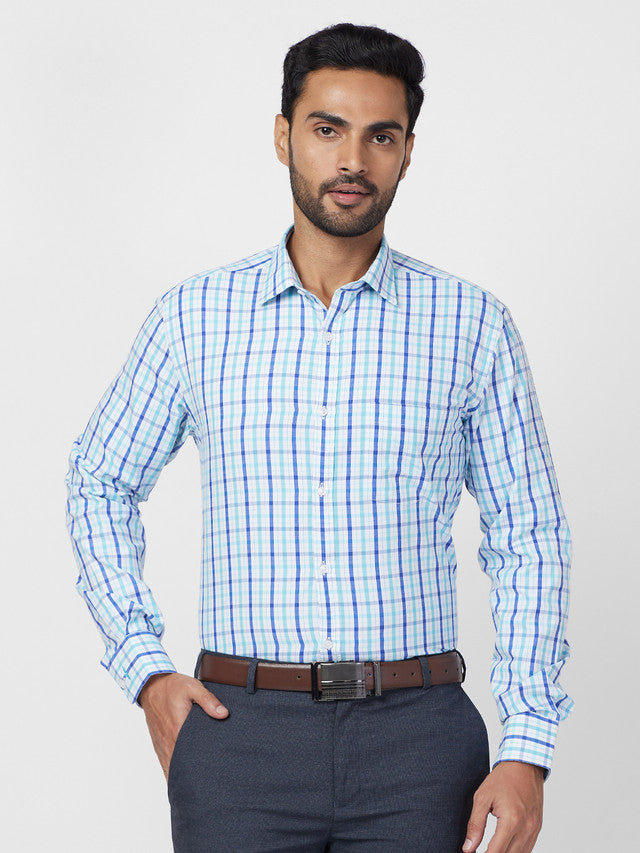 Park Avenue Blue Formal Shirt