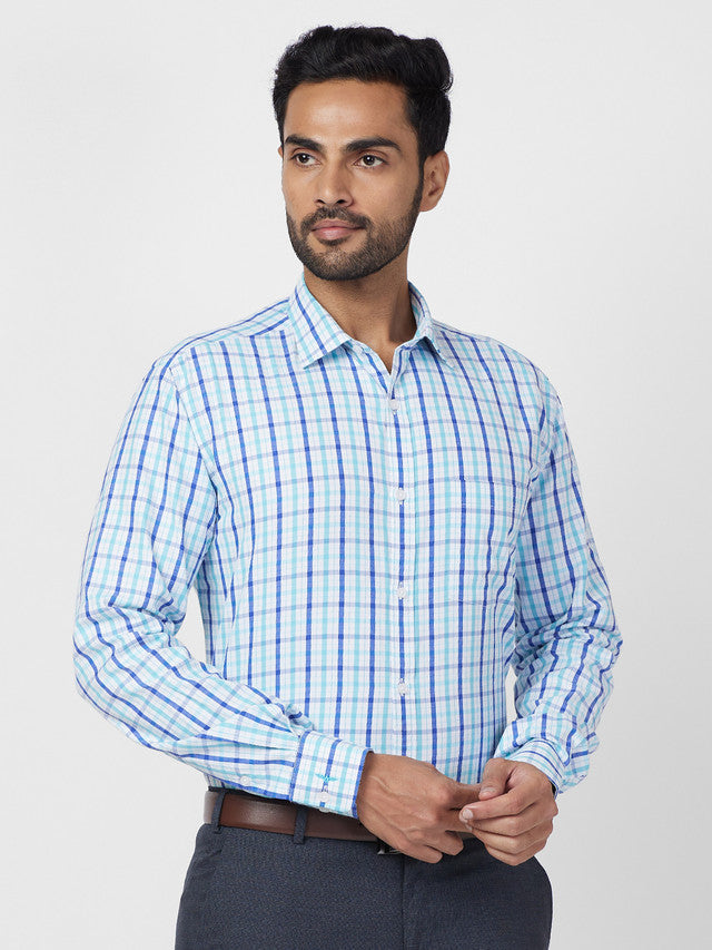 Park Avenue Blue Formal Shirt