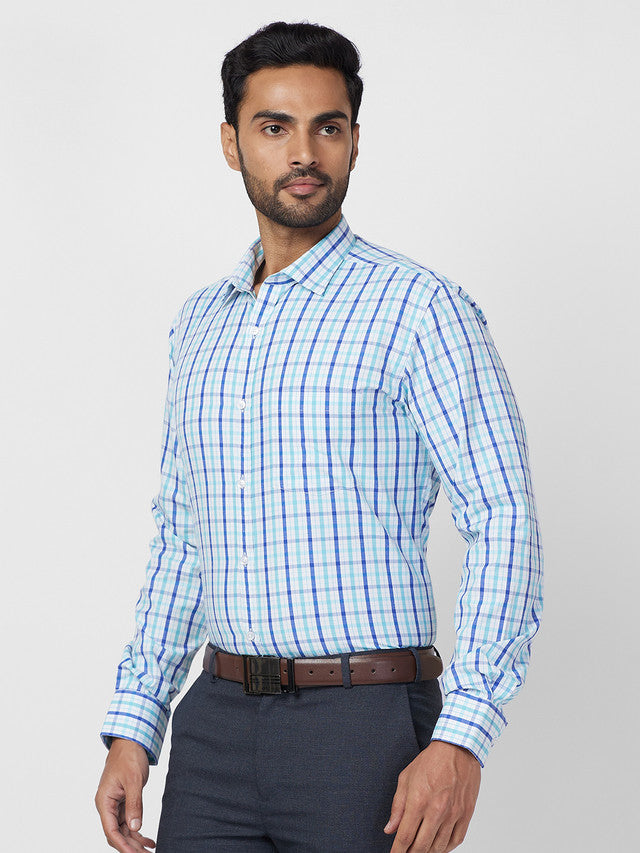 Park Avenue Blue Formal Shirt