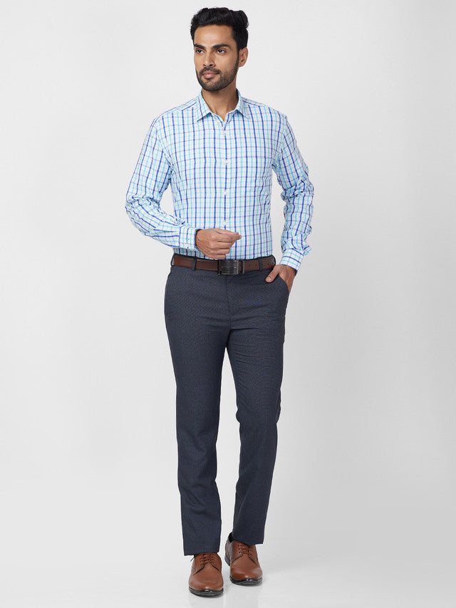 Park Avenue Blue Formal Shirt