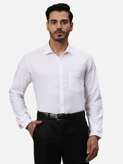 Park Avenue White Formal Shirts