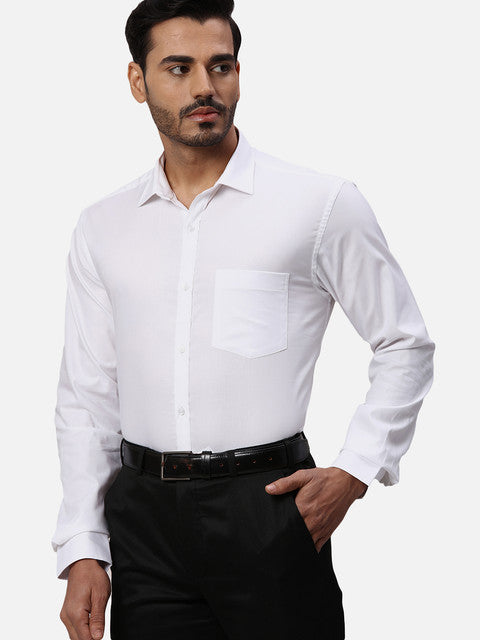 Park Avenue White Formal Shirts