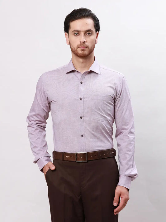 Park Avenue Men Blue Slim Fit Solid Polyester Shirts