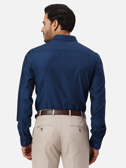 Park Avenue Blue Formal Shirts
