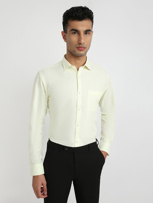 Park Avenue Yellow Formal Shirt 