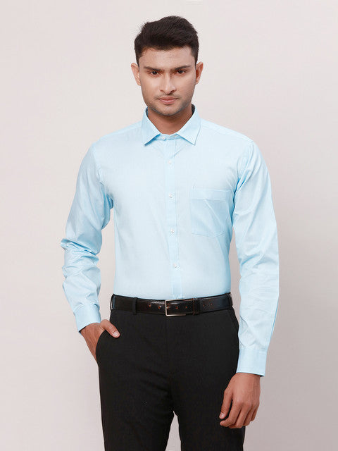 Park Avenue Blue Formal Shirts