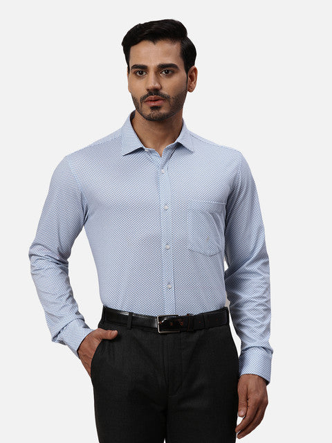 Park Avenue Blue Formal Shirts