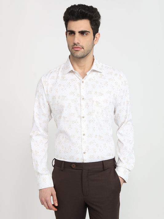 Park Avenue Brown Formal Shirt