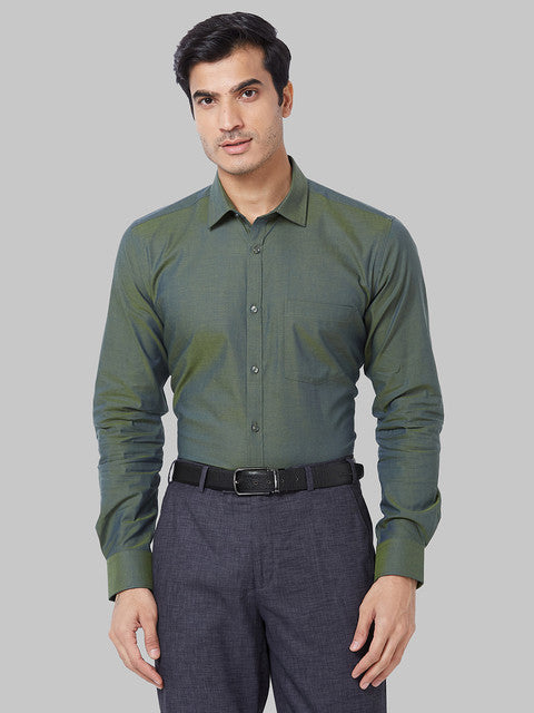 Park Avenue Green Formal Shirt