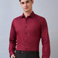 Park Avenue Maroon Formal Shirt 