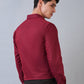 Park Avenue Maroon Formal Shirt 
