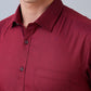 Park Avenue Maroon Formal Shirt 