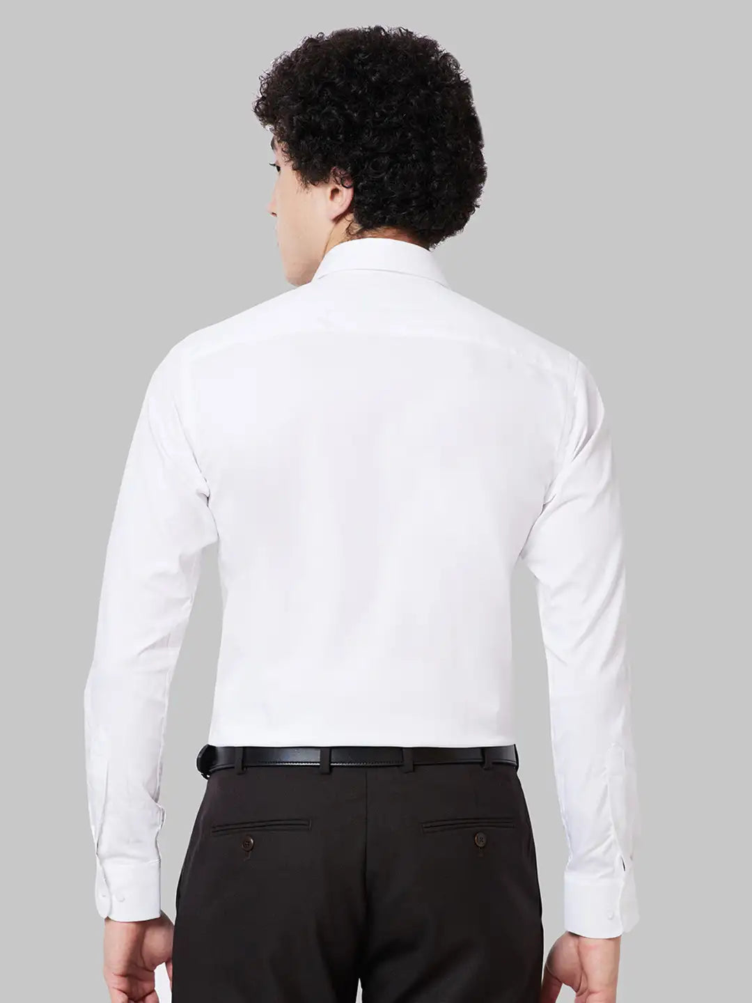 Men Black Slim Fit Solid Cotton Shirts