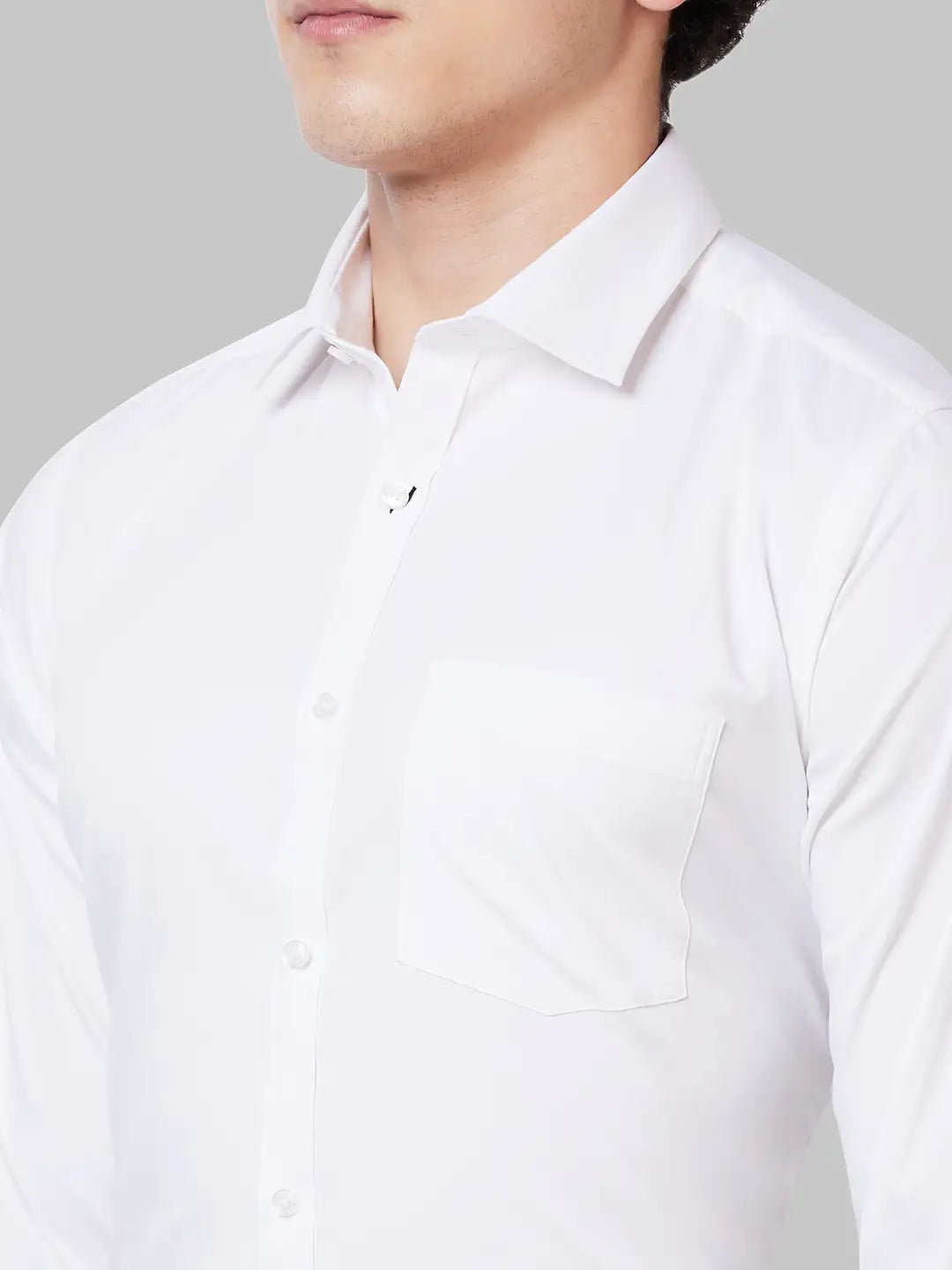 Men Black Slim Fit Solid Cotton Shirts